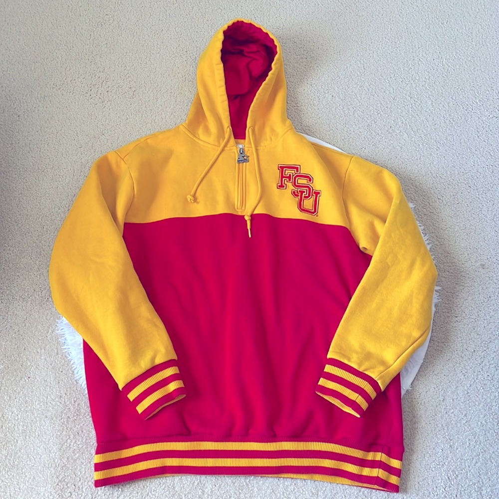 FSU Vintage Yellow and Red Varsity Jacket